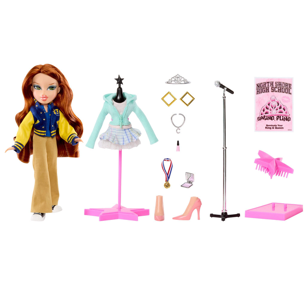 Glam Bratz x Means Girls Spring Fling Collector Dolls Bundle