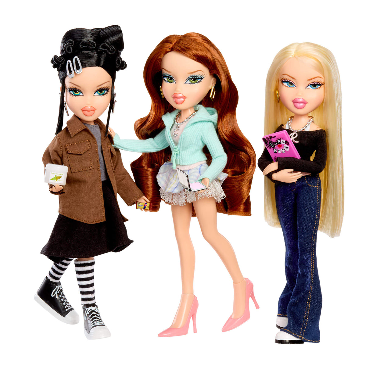 Glam Bratz x Means Girls Spring Fling Collector Dolls Bundle